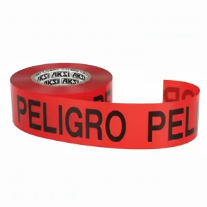 Cinta de Seguridad AKSI 300m PELIGRO 112902, Cinta de precaución, Señalización de áreas peligrosas, Cinta roja “PELIGRO”, Equipamiento de seguridad, cinta de precaución, Rollo de Cinta de Señalización Roja AKSI Peligro, Cinta de Señalización AKSI, Guatemala, Ferromaya