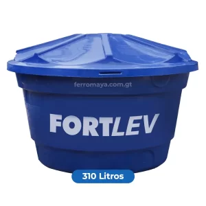 Deposito para Agua FORTLEV 310 Litros con Tapa Hermética de Polietileno, Deposito de agua, Caja de agua, Tanque de agua, soluciones de almacenamiento, Almacenamiento de agua, deposito de agua guatemala, Ferromaya, Riego