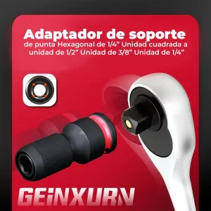 Juego de Adaptadores de Impacto 1/4”, 3/8” y 1/2”, adaptadores de impacto, adaptadores de impacto, adaptadores cuadrado a hexagonal, adaptadores para llave de impacto, adaptadores de encastre rápido, adaptadores, herramientas para taller mecánico, Ferromaya, Guatemala