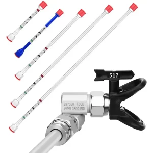 01 Extensiones para Pistola de Pintar Rociador AIRLESS Juego 20cm - 100cm Juego X5 con Junta Articulada guatemala rociadora