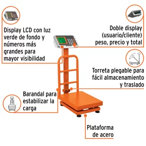 02 Báscula Balanza Plataforma Plegable TRUPER 100 kg 220 Lbs – Electrónica, Recargable, Doble Display 15729 precio guatemala