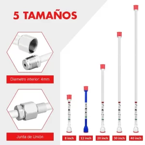 02 Extensiones para Pistola de Pintar Rociador AIRLESS Juego 20cm - 100cm Juego X5 con Junta Articulada guatemala rociadora