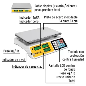 02 balanza electrónica digital pretul para mastrador 40kg bascula electronica guatemala 29966