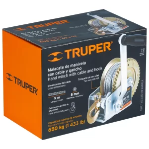 02 winch malacate con manivela truper mica con cable 650 kg precio guatemala 14720 winche