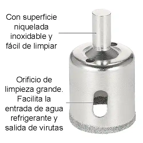 Juego de Brocas Diamantadas 15 Piezas con Guía para Cerámica Azulejo y Piso 4 04 Juego de Brocas Diamantadas 15 Piezas con guia para Cerámica Azulejo y Piso guatemala ceramica