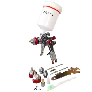 01 pistola para pintar hvlp AKSI Profesional 3 boquillas pistola de pintura neumatica para compresor 117660