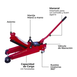 02 Tricket para carro tipo largarto 2.5T 118802 aksi pro hidraulico pickup suv