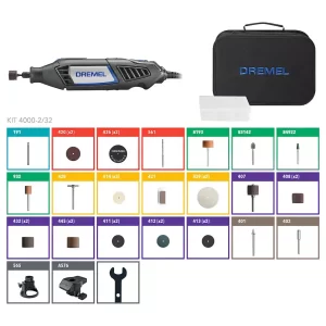 03 herramienta rotativa dremel 4000 multiherramienta mototul mototool 32 accesorios 2 aditamentos estuche maleta bolsa grabador guatemala