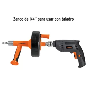 04 cable destapador de drenaje truper con cable flexible para barreno taladro precio guatemala 12280 serpiente para destapar baño