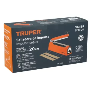 04 maquina para sellar bolsas termica de impulso truper 103189 precio guatemala selladora de bolsa con calor sellado 20cm 300w