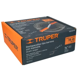 05 destapador de drenaje de cable 15 metros 15m 50 pies truper 15150 guatemala quetzaltenango destapador de drenajes destapa caño destapacaño
