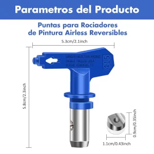 02 Puntas para Rociador AIRLESS Sprayer Juego 3 Piezas 211, 313, 415 con Sellos punta sprayadora pistola de pintar equipo sin aire guatemala ferromaya quetzaltenango