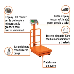 02 bascula de plataforma truper comercial balanza digital guatemala quetzaltenango plegable 440lbs 200kg 15732