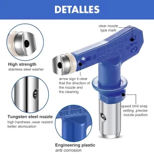 03 Puntas para Rociador AIRLESS Sprayer Juego 3 Piezas 211, 313, 415 con Sellos punta sprayadora pistola de pintar equipo sin aire guatemala ferromaya quetzaltenango