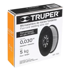 02 micro alambre truper flux core nucleo fundente sin gas rolo 5kg microalambre guatemala 13751 0.8mm