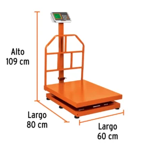 03 bascula truper de plataforma plegable digital 600kg uso comercial industrial recargable precio guatemala 15733 balanza