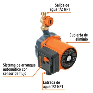 02 Bomba Presurizadora de Agua Truper 1-6HP Automatica Silenciosa PRE-1-6R 103355 precio guatemala presurizador recirculadora de paso