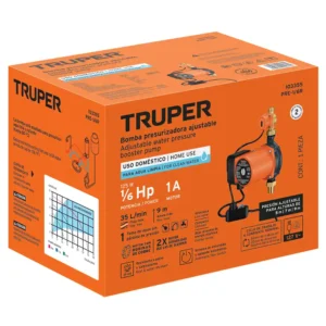 05 Bomba Presurizadora de Agua Truper 1-6HP Automatica Silenciosa PRE-1-6R 103355 precio guatemala presurizador recirculadora de paso