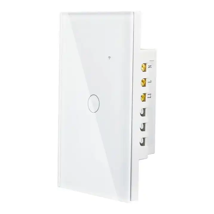 00 Apagador Inteligente Wi-Fi AKSI 1 Vía Compatible con Alexa y Google Home 124901 Blanca interruptor guatemala switch tactil