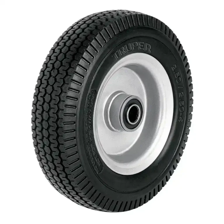 01 Llanta para Trocket Solida TRUPER Poliuretano 8 Lateral Doble Cojinete 45910 rueda troquet llantas ruedas guatemala ferromaya quetzaltenango