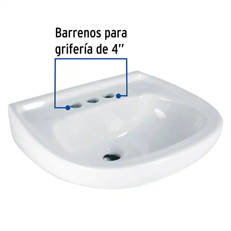 Lavamanos Cerámico FOSET Blanco con Rebosadero 40cm x 47cm 44002 compatible con Pedestal 3 03 Lavamanos Cerámico FOSET Blanco con Rebosadero 40cm x 47cm 44002 compatible con Pedestal ceramico guatemala lavabo de porcelana